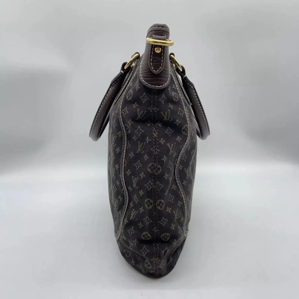 Auth Louis Vuitton Monogram Mini lin Bouzas Unjour Shoulder Bag